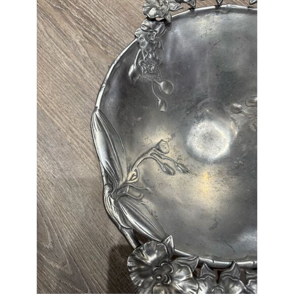 Rare! Hard To Find Arthur Court Large 3d Pedestal Orchid Bowl Vintage 2004 - Picture 3 of 9